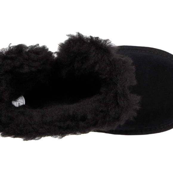 Koolaburra by UGG Aribel Short Winter Boots Mid Calf Faux Fur Black - Picture 2 of 6